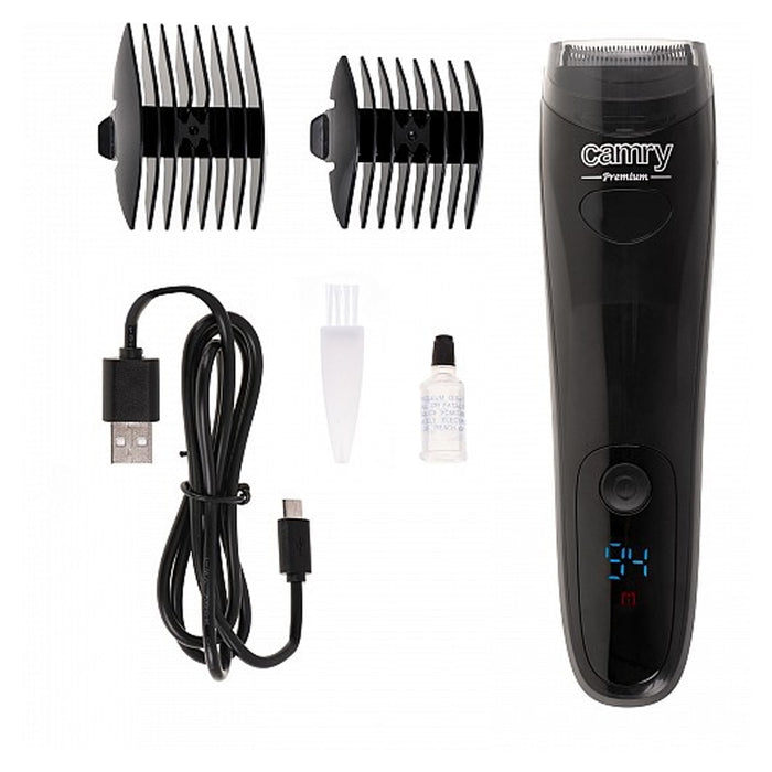 Camry CR2833 Vacuum Beard Trimmer USB Charger LCD Display