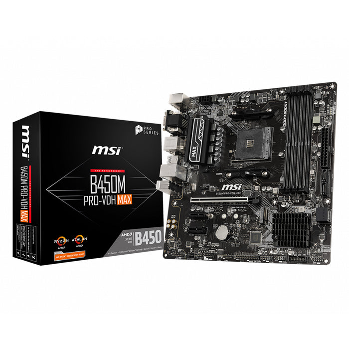 MSI Motherboard B450M PRO-VDH MAX