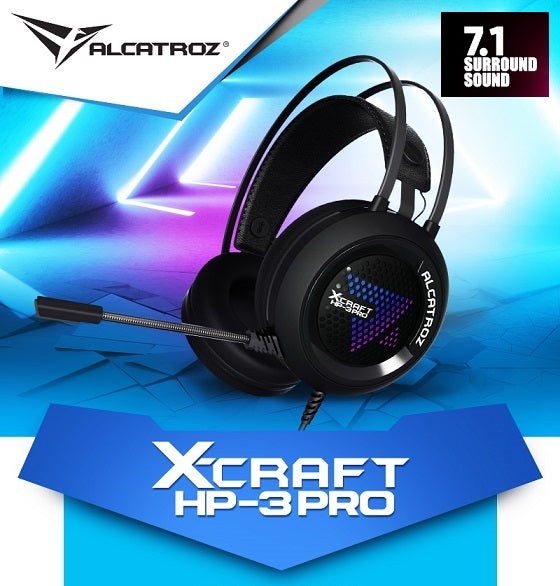 Alcatroz X-Craft HP-3 PRO USB Audio 7.1 Gaming Headset