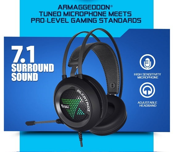 Alcatroz X-Craft HP-3 PRO USB Audio 7.1 Gaming Headset