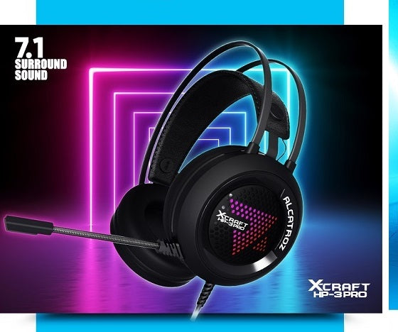 Alcatroz X-Craft HP-3 PRO USB Audio 7.1 Gaming Headset