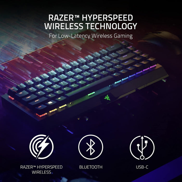 Razer Mechanical Wireless Gaming Keyboard BlackWidow V3 Mini HyperSpeed