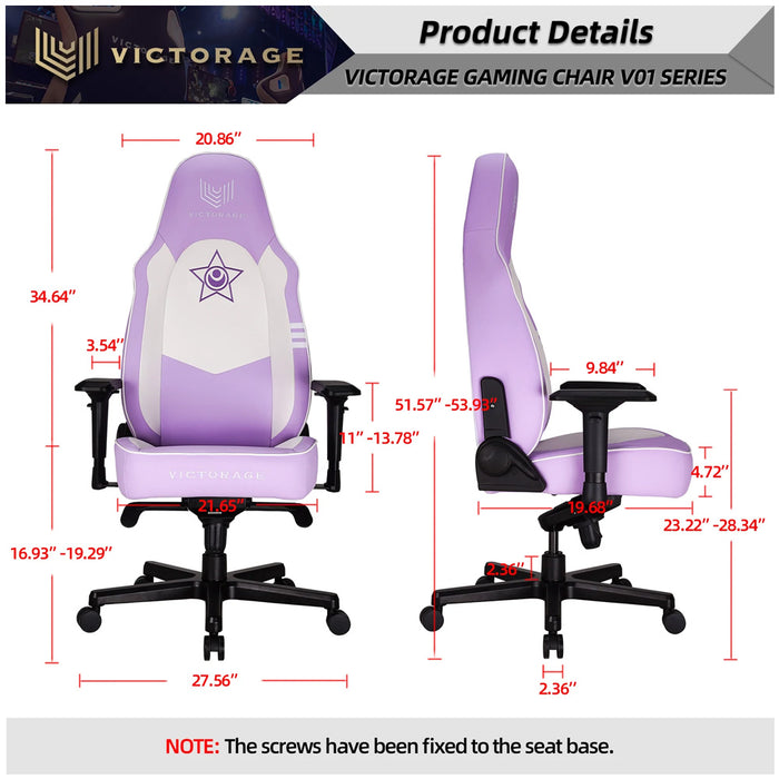 Victorage Premium PU Leather Gaming Chair Purple